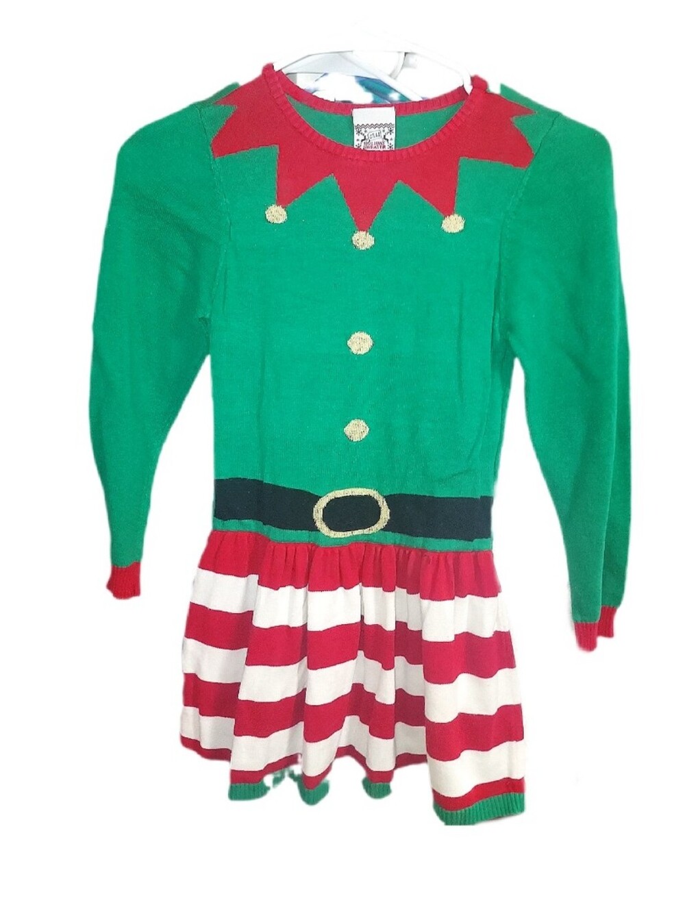 Christmas Elf Sweater Dress